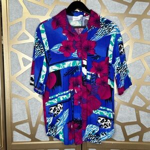 Vintage 1960s Bobbie Brooks floral shirt